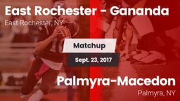 Matchup: East Rochester High vs. Palmyra-Macedon  2017