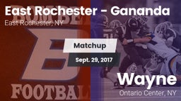Matchup: East Rochester High vs. Wayne  2017