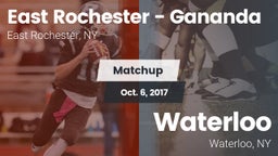 Matchup: East Rochester High vs. Waterloo  2017