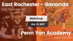 Matchup: East Rochester High vs. Penn Yan Academy  2017