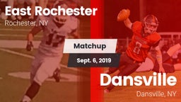 Matchup: East Rochester High vs. Dansville  2019