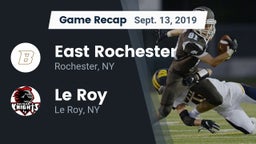 Recap: East Rochester vs. Le Roy  2019