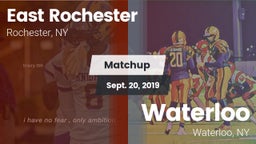 Matchup: East Rochester High vs. Waterloo  2019