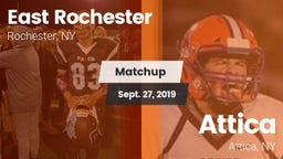 Matchup: East Rochester High vs. Attica  2019