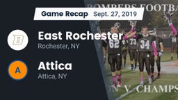 Recap: East Rochester vs. Attica  2019
