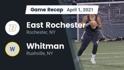 Recap: East Rochester vs. Whitman  2021