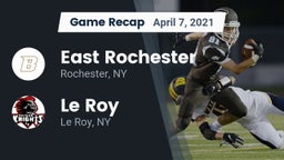 Recap: East Rochester vs. Le Roy  2021