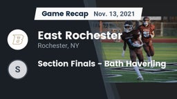 Recap: East Rochester vs. Section Finals - Bath Haverling 2021