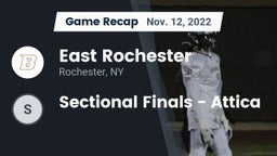 Recap: East Rochester vs. Sectional Finals - Attica 2022