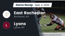 Recap: East Rochester vs. Lyons  2023