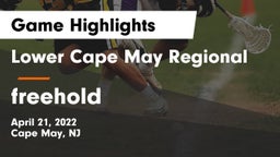 Lower Cape May Regional  vs freehold  Game Highlights - April 21, 2022