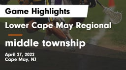 Lower Cape May Regional  vs middle township Game Highlights - April 27, 2022