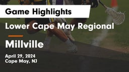 Lower Cape May Regional  vs Millville  Game Highlights - April 29, 2024