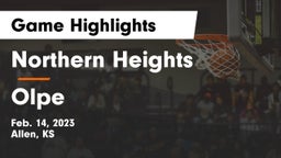 Northern Heights  vs Olpe Game Highlights - Feb. 14, 2023