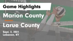 Marion County  vs Larue County Game Highlights - Sept. 2, 2021
