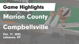 Marion County  vs Campbellsville  Game Highlights - Oct. 17, 2023