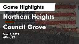 Northern Heights  vs Council Grove  Game Highlights - Jan. 8, 2021