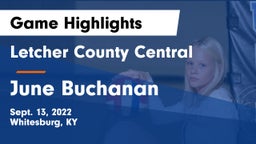 Letcher County Central  vs June Buchanan Game Highlights - Sept. 13, 2022