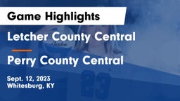 Letcher County Central  vs Perry County Central  Game Highlights - Sept. 12, 2023