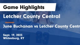 Letcher County Central  vs June Buchanan vs Letcher County Central Game Highlights - Sept. 19, 2023