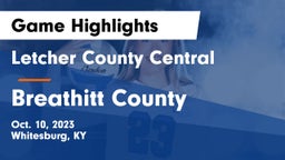 Letcher County Central  vs Breathitt County  Game Highlights - Oct. 10, 2023
