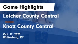Letcher County Central  vs Knott County Central  Game Highlights - Oct. 17, 2023