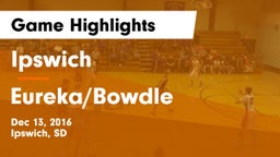 Ipswich  vs Eureka/Bowdle Game Highlights - Dec 13, 2016