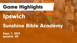 Ipswich  vs Sunshine Bible Academy Game Highlights - Sept. 7, 2023