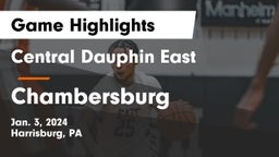 Central Dauphin East  vs Chambersburg  Game Highlights - Jan. 3, 2024