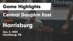 Central Dauphin East  vs Harrisburg  Game Highlights - Jan. 5, 2024