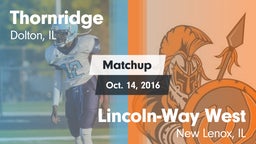 Matchup: Thornridge High vs. Lincoln-Way West  2016