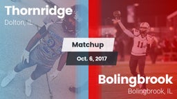 Matchup: Thornridge High vs. Bolingbrook  2017