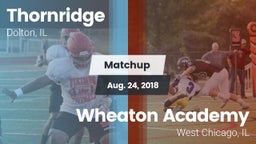 Matchup: Thornridge High vs. Wheaton Academy  2018