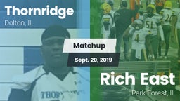 Matchup: Thornridge High vs. Rich East  2019