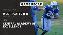 Recap: West Platte R-II  vs. Central Academy Of Excellence 2016