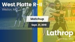 Matchup: West Platte R-II vs. Lathrop  2018