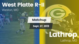 Matchup: West Platte R-II vs. Lathrop  2019