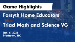 Forsyth Home Educators vs Triad Math and Science VG Game Highlights - Jan. 6, 2021
