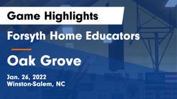 Forsyth Home Educators vs Oak Grove  Game Highlights - Jan. 26, 2022