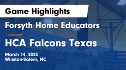 Forsyth Home Educators vs HCA Falcons Texas Game Highlights - March 14, 2023