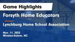 Forsyth Home Educators vs Lynchburg Home School Association Game Highlights - Nov. 11, 2023