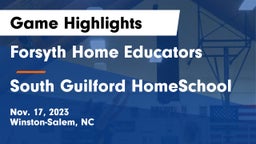 Forsyth Home Educators vs South Guilford HomeSchool Game Highlights - Nov. 17, 2023