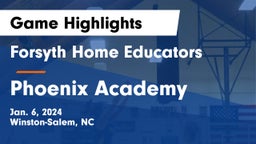 Forsyth Home Educators vs Phoenix Academy Game Highlights - Jan. 6, 2024