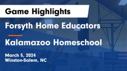 Forsyth Home Educators vs Kalamazoo Homeschool  Game Highlights - March 5, 2024
