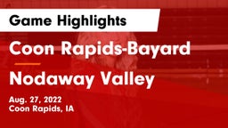Coon Rapids-Bayard  vs Nodaway Valley  Game Highlights - Aug. 27, 2022