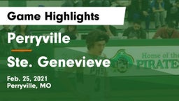 Perryville  vs Ste. Genevieve  Game Highlights - Feb. 25, 2021
