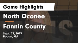 North Oconee  vs Fannin County  Game Highlights - Sept. 23, 2023