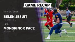 Recap: Belen Jesuit  vs. Monsignor Pace  2016