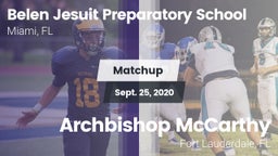 Matchup: Belen Jesuit vs. Archbishop McCarthy  2020