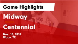 Midway  vs Centennial  Game Highlights - Nov. 10, 2018